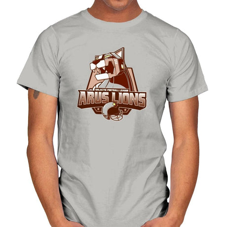 Arus Lions - 80s Blaarg - Mens T-Shirts RIPT Apparel Small / Ice Grey