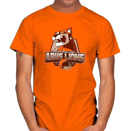 Arus Lions - 80s Blaarg - Mens T-Shirts RIPT Apparel Small / Orange