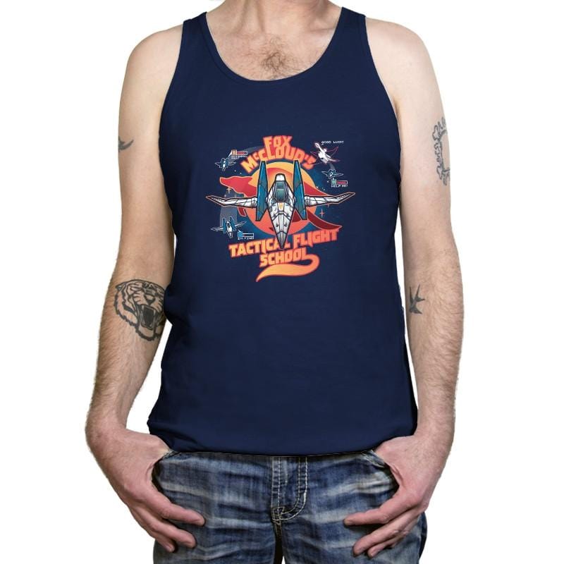 Arwing Flight School Exclusive - Tanktop Tanktop RIPT Apparel X-Small / Navy