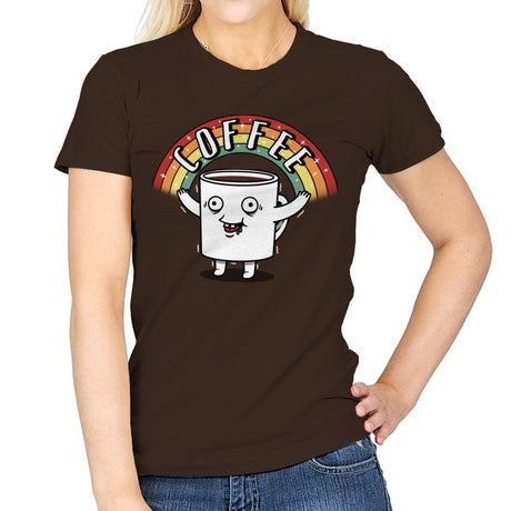 As long as we have coffee - Womens T-Shirts RIPT Apparel Small / Dark Chocolate