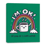 As long I have Coffee - Canvas Wraps Canvas Wraps RIPT Apparel 16x20 / Kelly