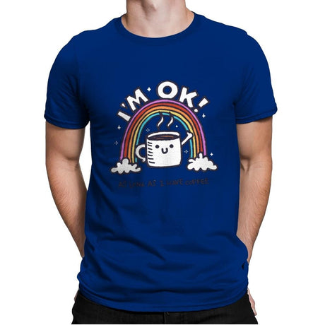 As long I have Coffee - Mens Premium T-Shirts RIPT Apparel Small / Royal