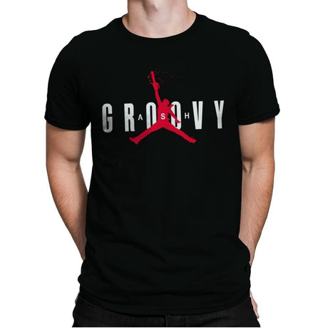 Ash Groovy - Mens Premium T-Shirts RIPT Apparel Small / Black