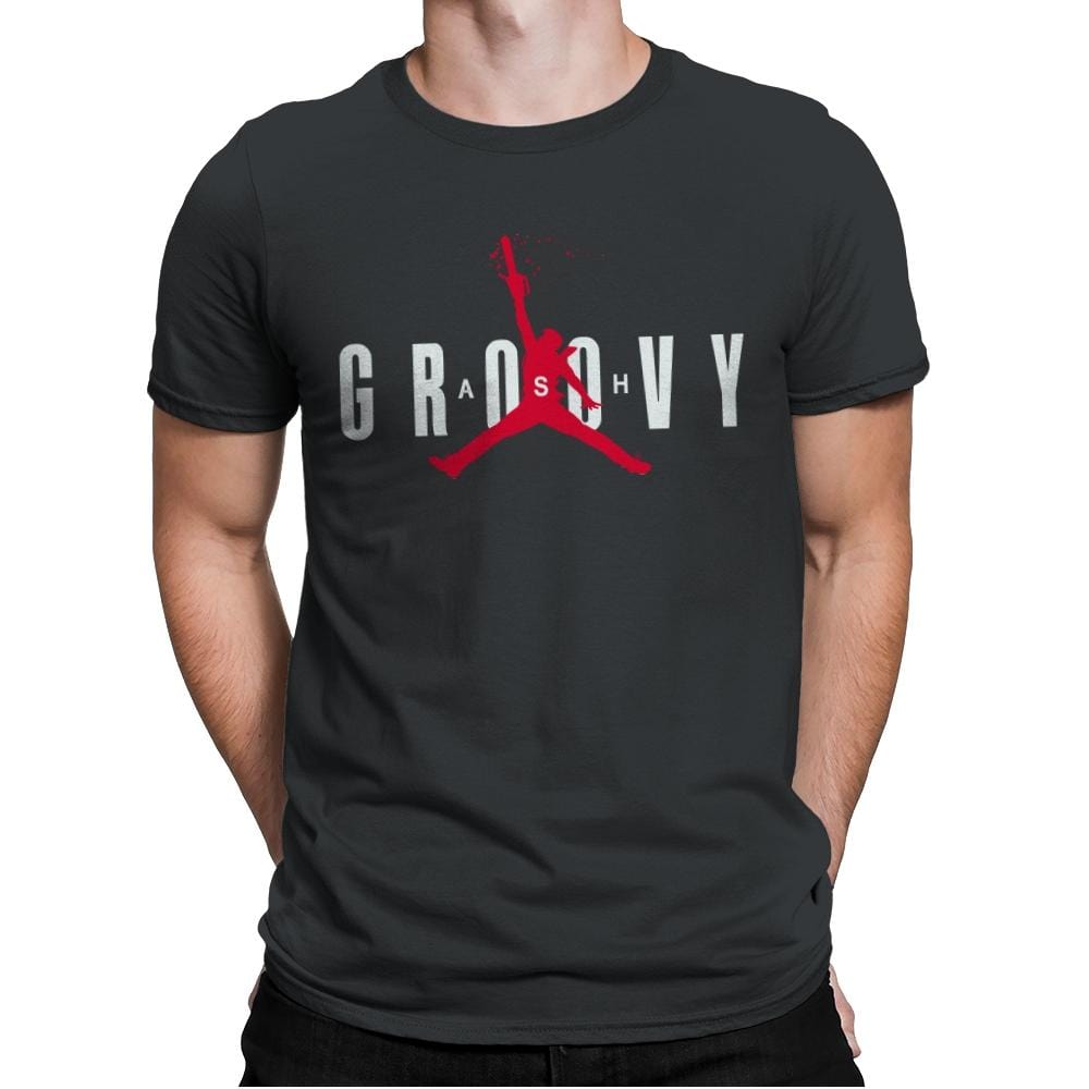 Ash Groovy - Mens Premium T-Shirts RIPT Apparel Small / Heavy Metal