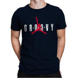 Ash Groovy - Mens Premium T-Shirts RIPT Apparel Small / Midnight Navy