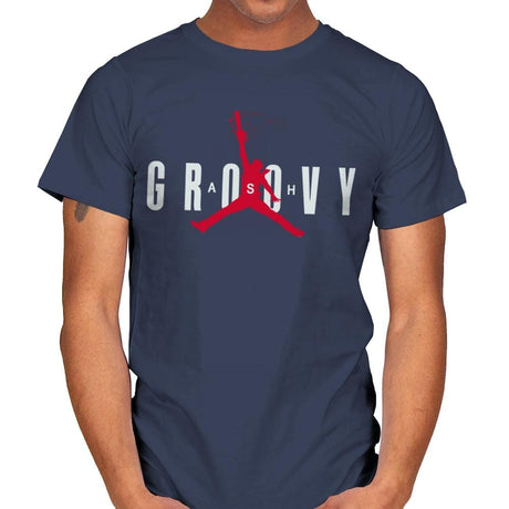 Ash Groovy - Mens T-Shirts RIPT Apparel Small / Navy