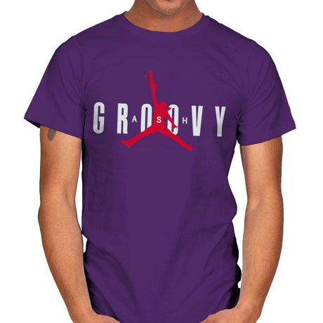 Ash Groovy - Mens T-Shirts RIPT Apparel Small / Purple