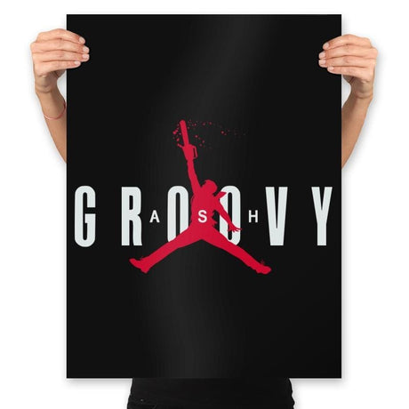 Ash Groovy - Prints Posters RIPT Apparel 18x24 / Black