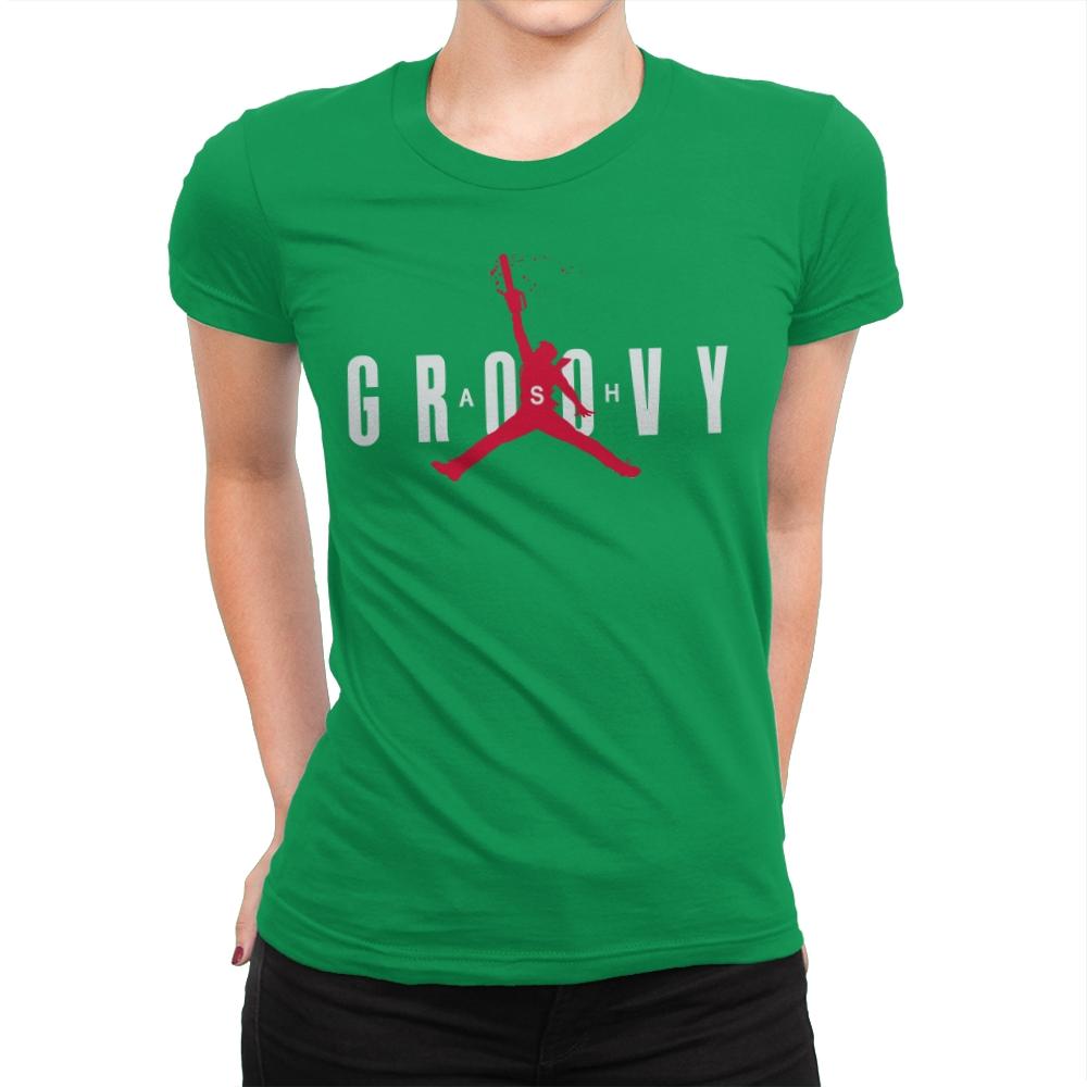 Ash Groovy - Womens Premium T-Shirts RIPT Apparel Small / Kelly Green