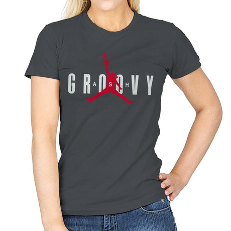 Ash Groovy - Womens T-Shirts RIPT Apparel Small / Charcoal