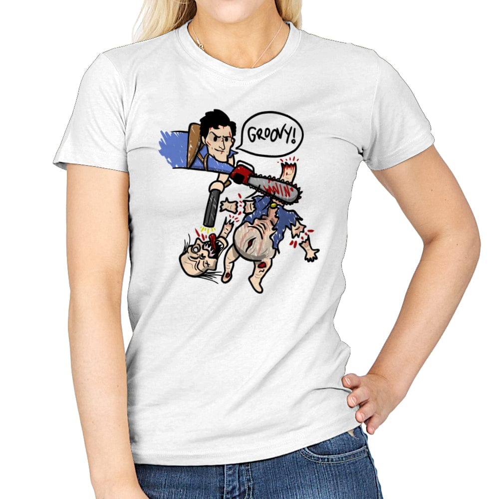 Ash Rules - Womens T-Shirts RIPT Apparel Small / White