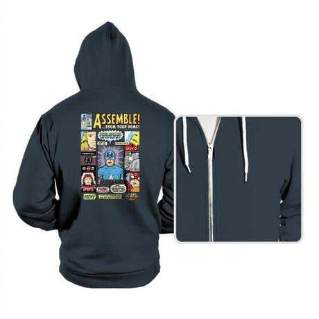 Assemble At Home - Hoodies Hoodies RIPT Apparel Small / Dark Gray