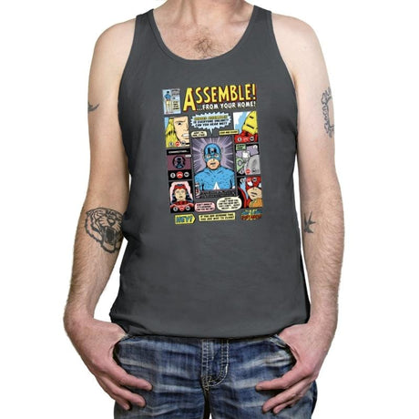 Assemble At Home - Tanktop Tanktop RIPT Apparel X-Small / Asphalt