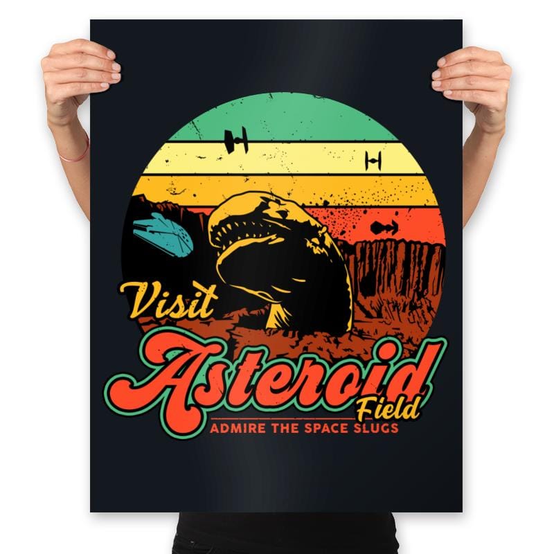 Asteroid Field - Prints Posters RIPT Apparel 18x24 / Black