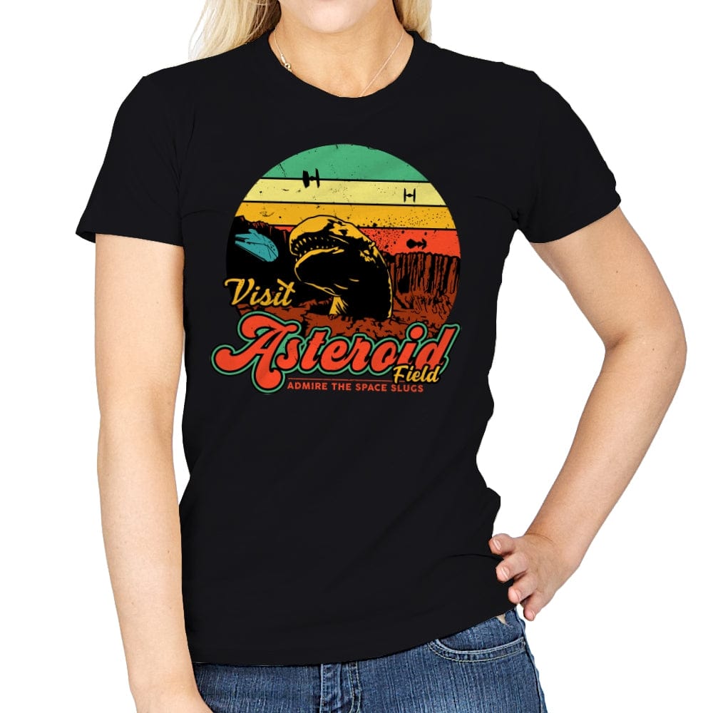 Asteroid Field - Womens T-Shirts RIPT Apparel Small / Black