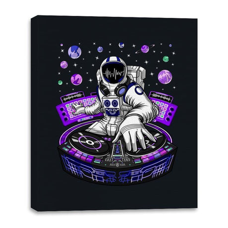 Astronaut DJ - Canvas Wraps Canvas Wraps RIPT Apparel 16x20 / Black