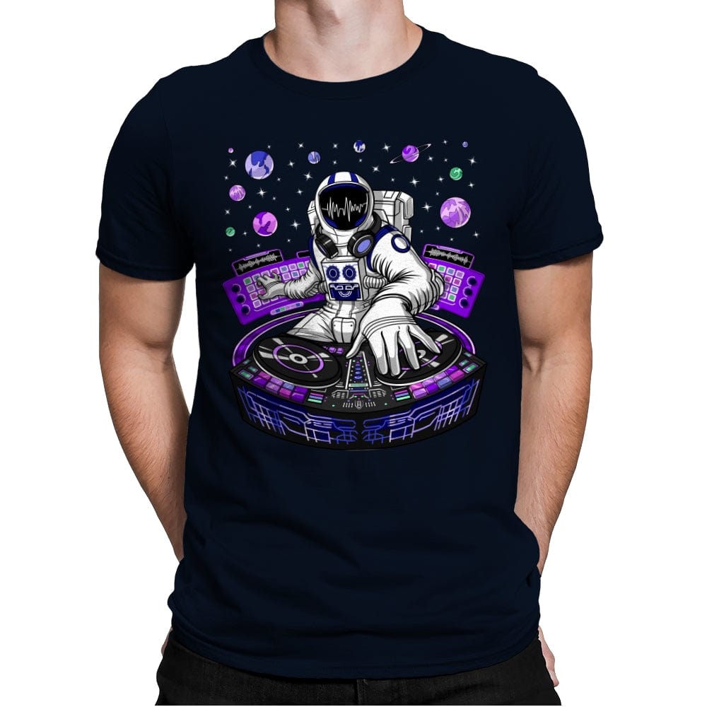 Astronaut DJ - Mens Premium T-Shirts RIPT Apparel Small / Midnight Navy