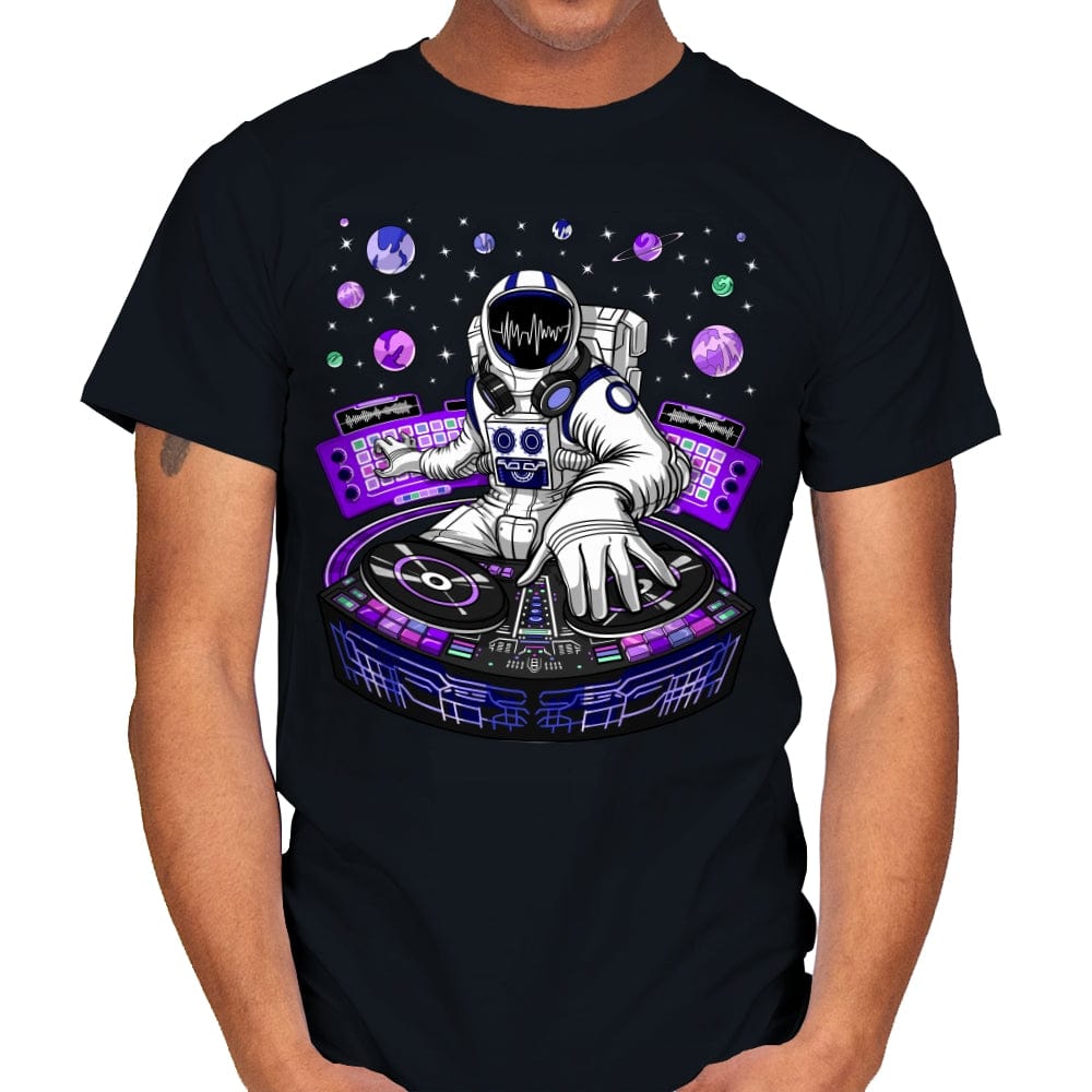 Astronaut DJ - Mens T-Shirts RIPT Apparel Small / Black