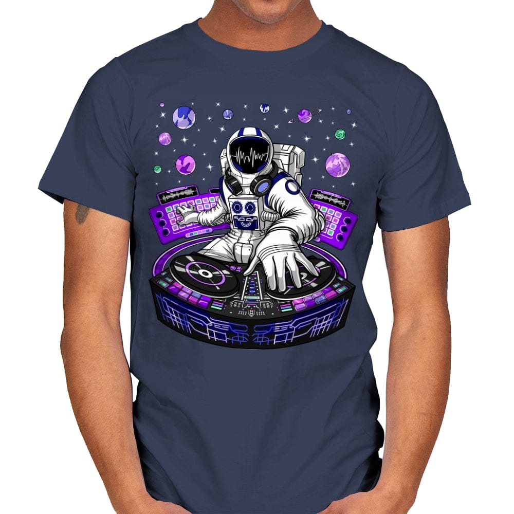Astronaut DJ - Mens T-Shirts RIPT Apparel Small / Navy