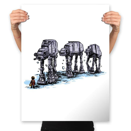 AT-AT Man - Prints Posters RIPT Apparel 18x24 / White