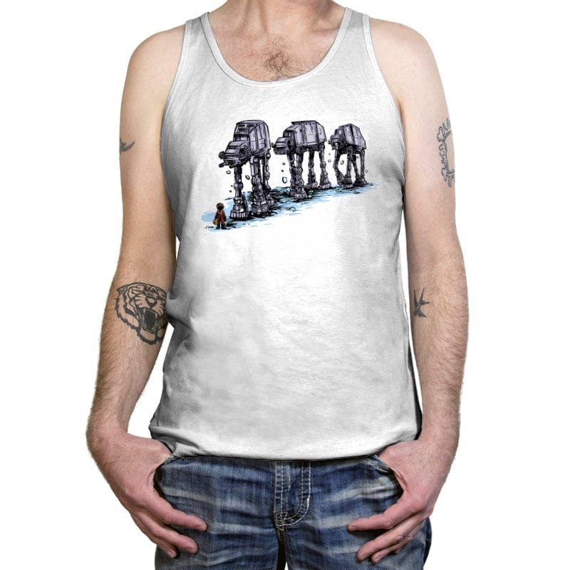 AT-AT Man - Tanktop Tanktop RIPT Apparel X-Small / White