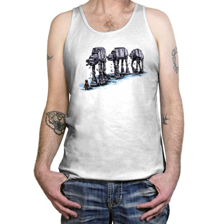 AT-AT Man - Tanktop Tanktop RIPT Apparel X-Small / White