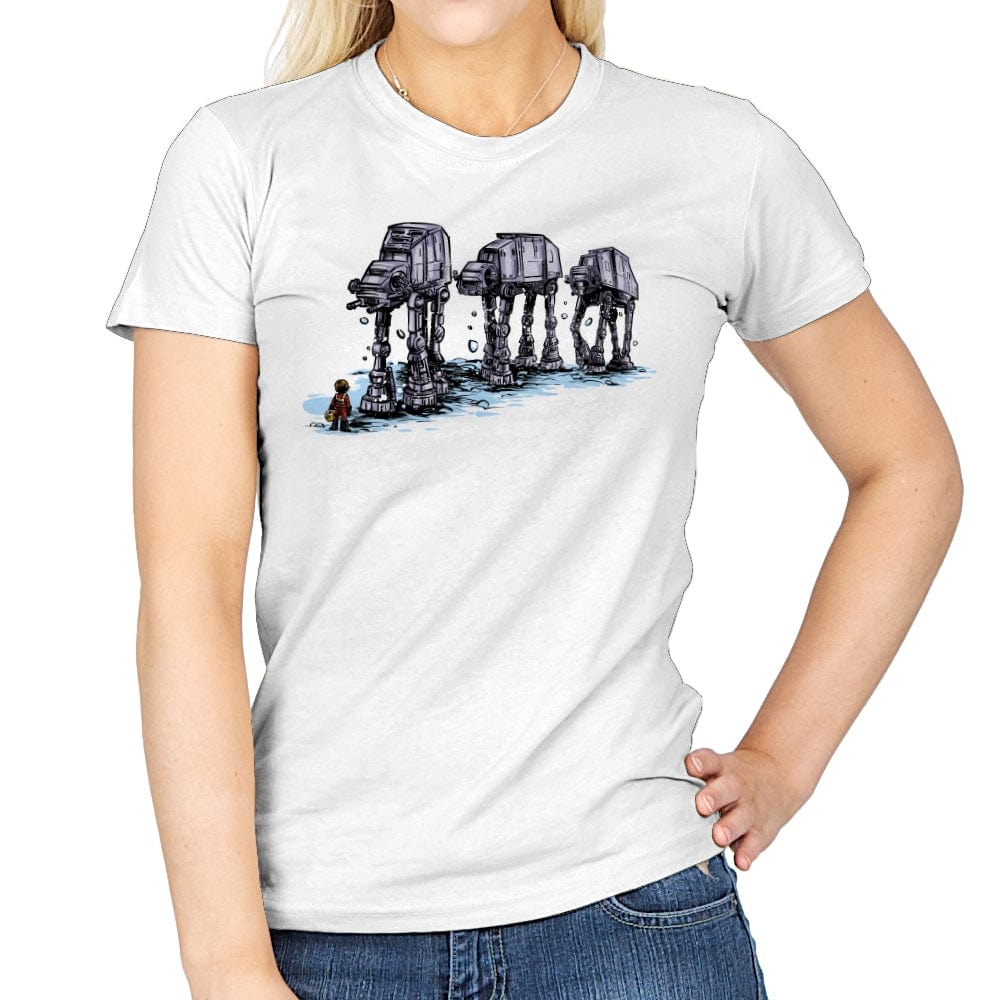 AT-AT Man - Womens T-Shirts RIPT Apparel Small / White