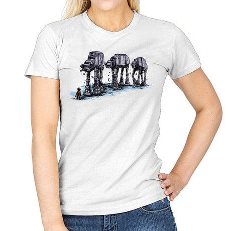 AT-AT Man - Womens T-Shirts RIPT Apparel Small / White