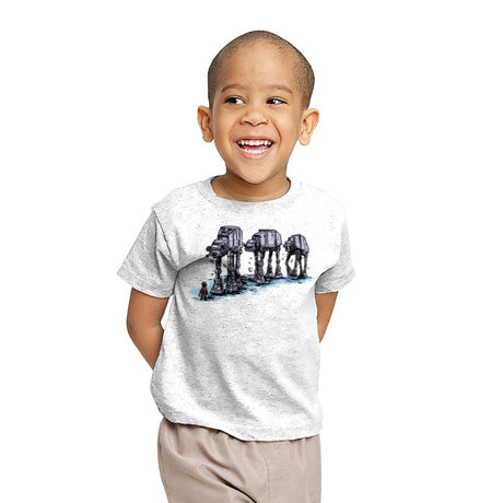 AT-AT Man - Youth T-Shirts RIPT Apparel X-small / White