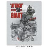 "Attack" of the 50 ft Giant Exclusive - Canvas Wraps Canvas Wraps RIPT Apparel 16x20 inch