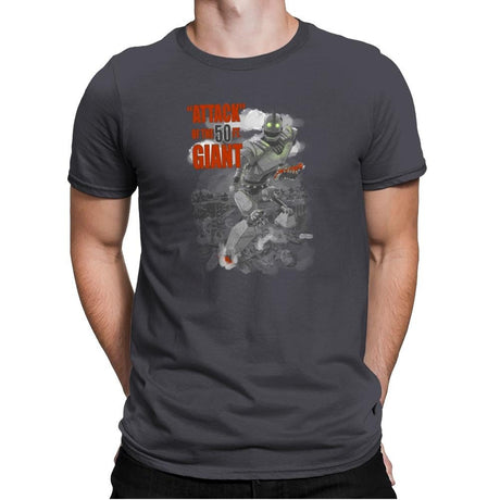 "Attack" of the 50 ft Giant Exclusive - Mens Premium T-Shirts RIPT Apparel Small / Heavy Metal