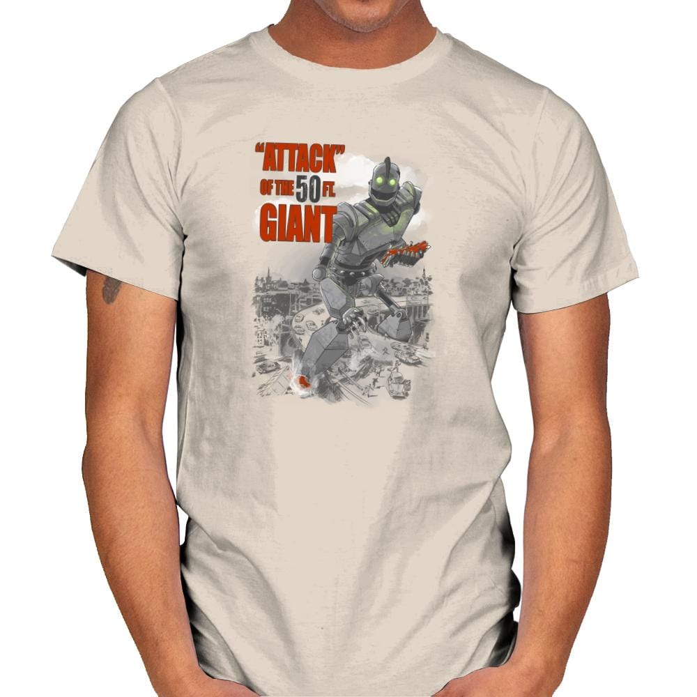 "Attack" of the 50 ft Giant Exclusive - Mens T-Shirts RIPT Apparel Small / Natural