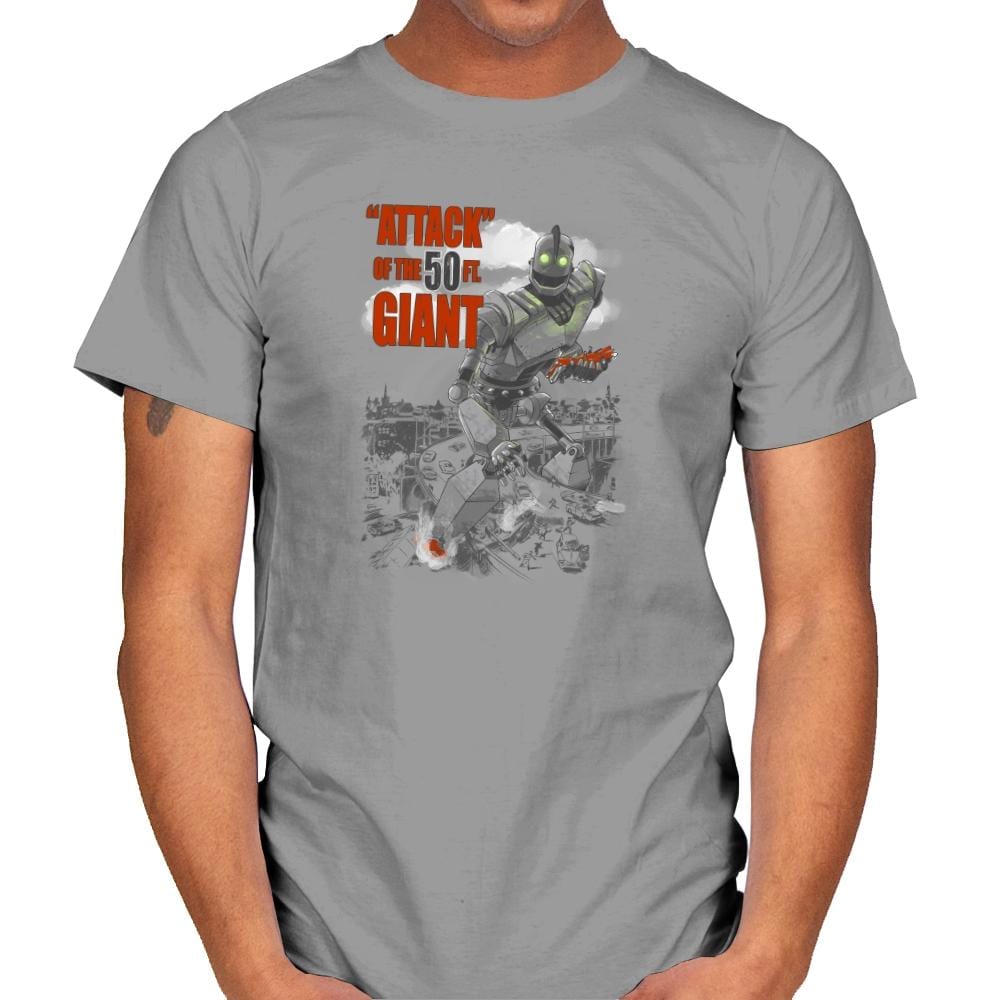 "Attack" of the 50 ft Giant Exclusive - Mens T-Shirts RIPT Apparel Small / Sport Grey