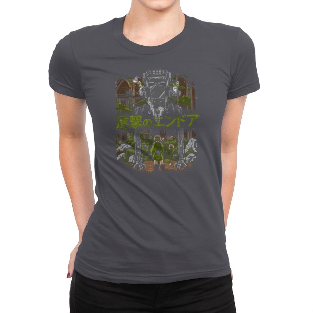 Attack on Endor Exclusive - Womens Premium T-Shirts RIPT Apparel Small / Heavy Metal
