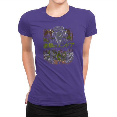 Attack on Endor Exclusive - Womens Premium T-Shirts RIPT Apparel Small / Purple Rush