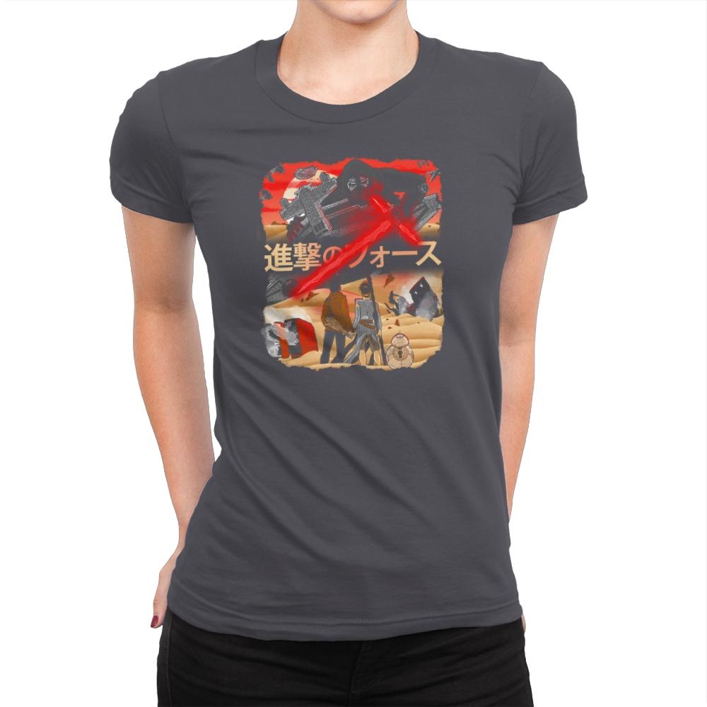 Attack on Jakku Exclusive - Womens Premium T-Shirts RIPT Apparel Small / Heavy Metal