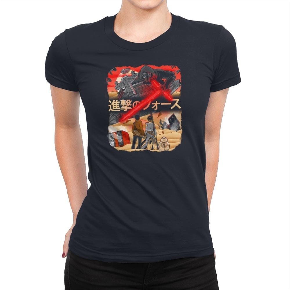 Attack on Jakku Exclusive - Womens Premium T-Shirts RIPT Apparel Small / Midnight Navy