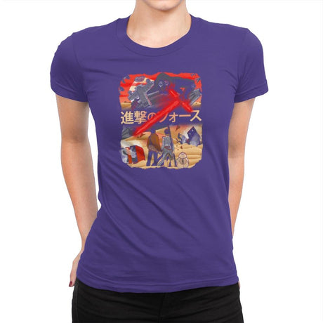 Attack on Jakku Exclusive - Womens Premium T-Shirts RIPT Apparel Small / Purple Rush