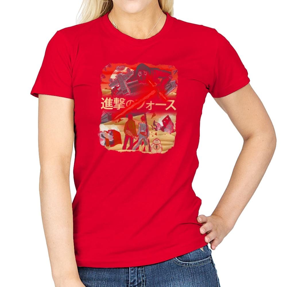 Attack on Jakku Exclusive - Womens T-Shirts RIPT Apparel Small / Red