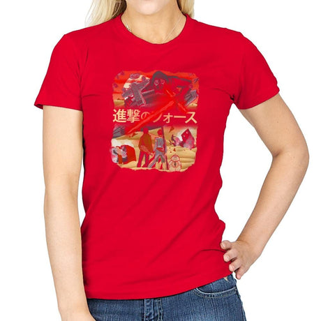 Attack on Jakku Exclusive - Womens T-Shirts RIPT Apparel Small / Red