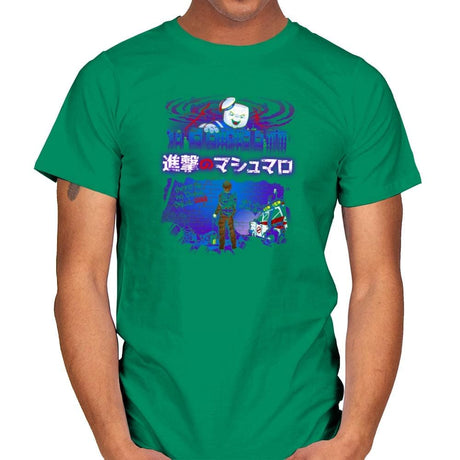 Attack on Marshmallow Exclusive - Mens T-Shirts RIPT Apparel Small / Kelly Green