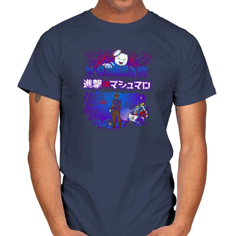 Attack on Marshmallow Exclusive - Mens T-Shirts RIPT Apparel Small / Navy