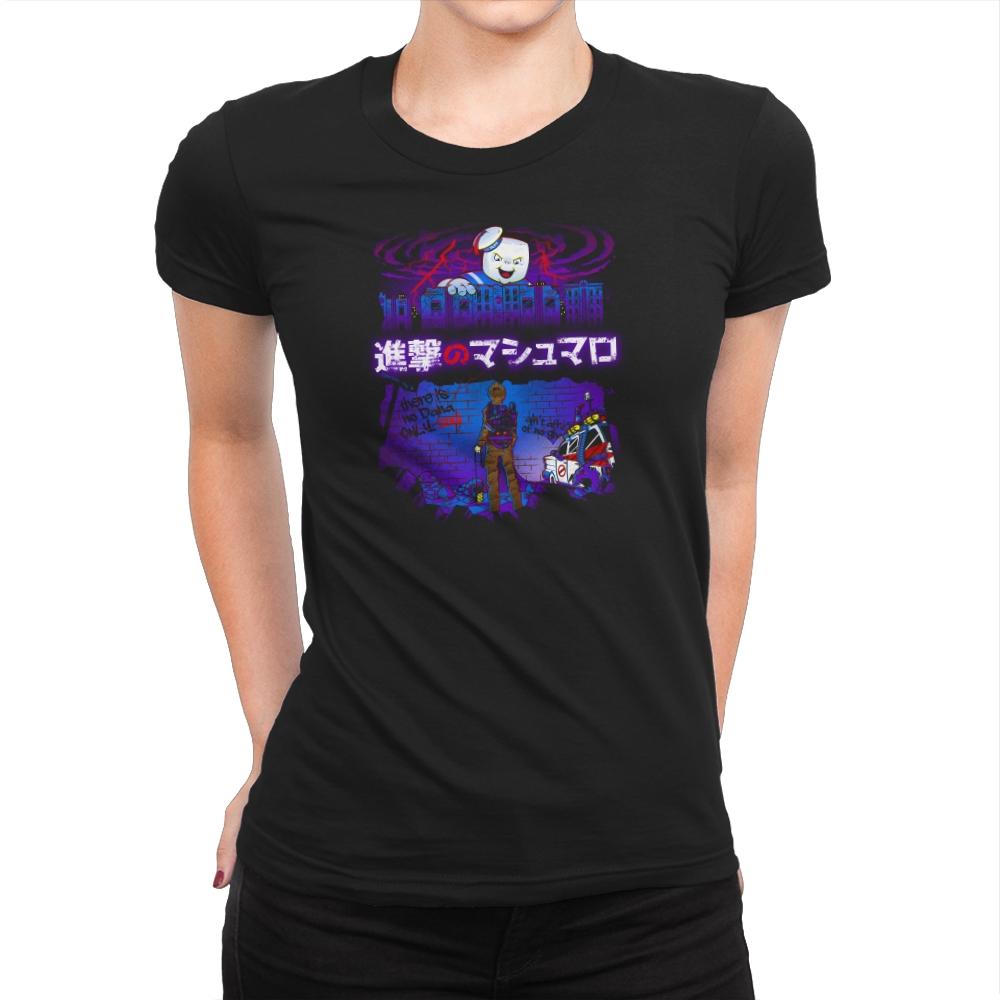 Attack on Marshmallow Exclusive - Womens Premium T-Shirts RIPT Apparel Small / Black