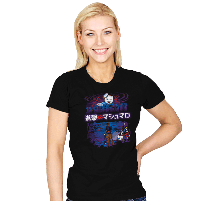 Attack on Marshmallow - Womens T-Shirts RIPT Apparel