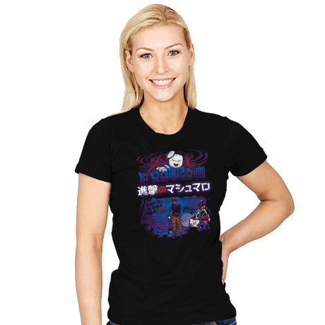 Attack on Marshmallow - Womens T-Shirts RIPT Apparel