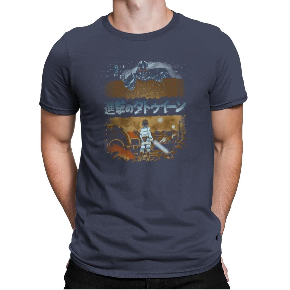 Attack on Tatooine Exclusive - Mens Premium T-Shirts RIPT Apparel Small / Indigo