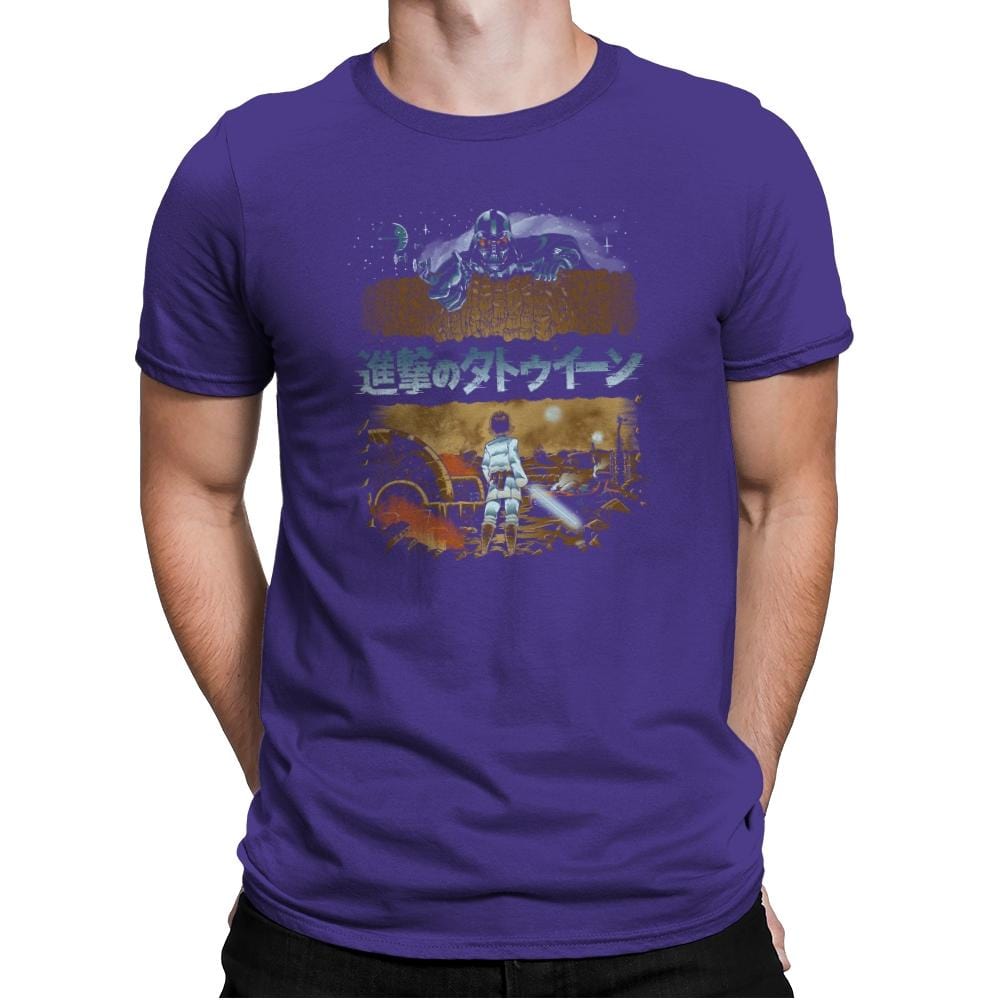 Attack on Tatooine Exclusive - Mens Premium T-Shirts RIPT Apparel Small / Purple Rush