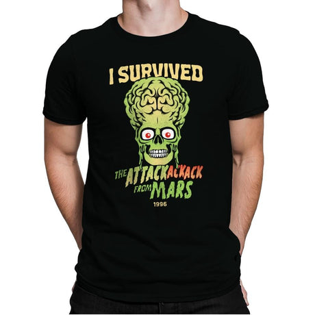 AttackAckAck Survivor - Mens Premium T-Shirts RIPT Apparel Small / Black