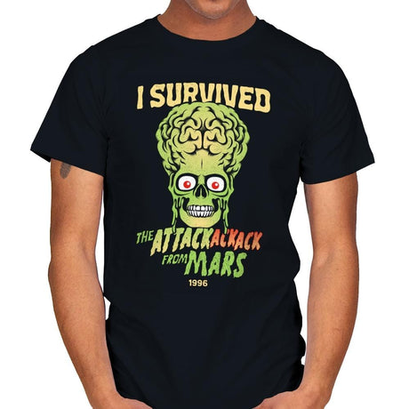 AttackAckAck Survivor - Mens T-Shirts RIPT Apparel Small / Black