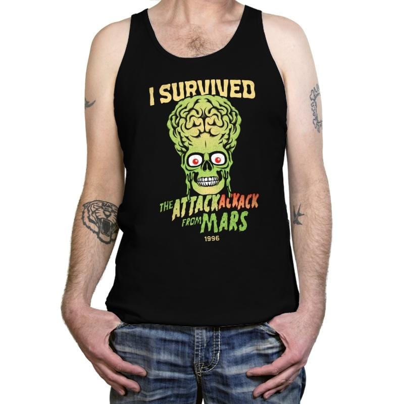AttackAckAck Survivor - Tanktop Tanktop RIPT Apparel X-Small / Black